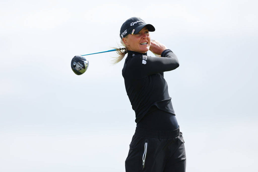 Charley Hull in action on day one of the AIG Women